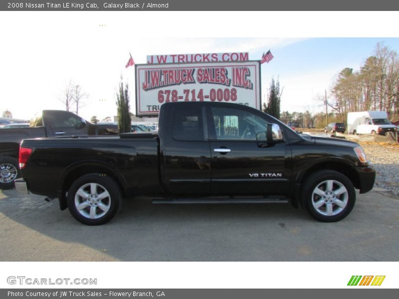 Galaxy Black / Almond 2008 Nissan Titan LE King Cab