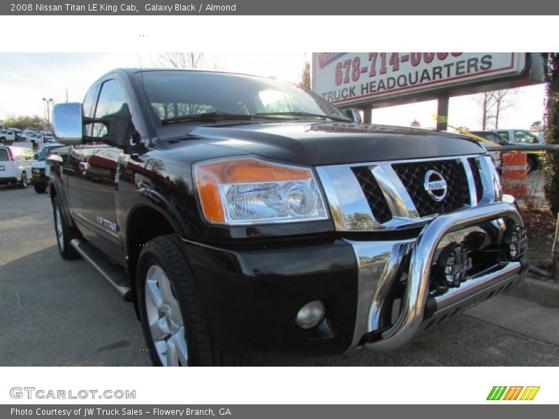 Galaxy Black / Almond 2008 Nissan Titan LE King Cab