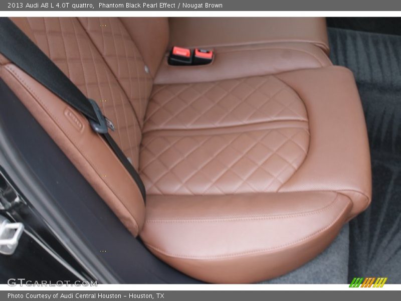 Phantom Black Pearl Effect / Nougat Brown 2013 Audi A8 L 4.0T quattro