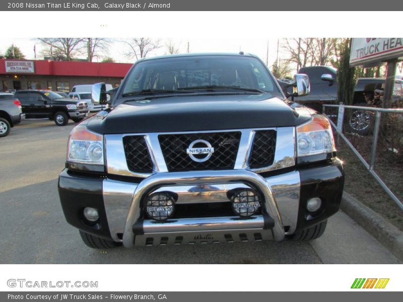 Galaxy Black / Almond 2008 Nissan Titan LE King Cab