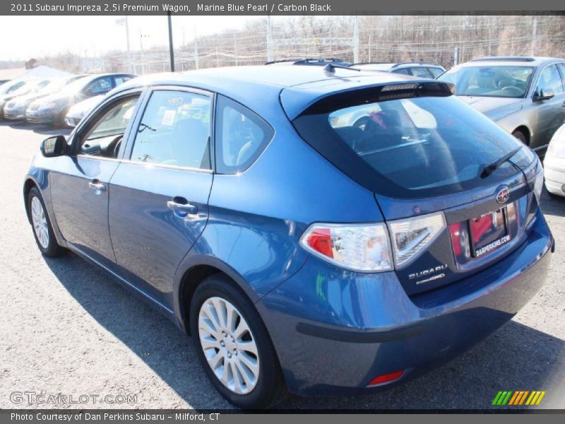 Marine Blue Pearl / Carbon Black 2011 Subaru Impreza 2.5i Premium Wagon