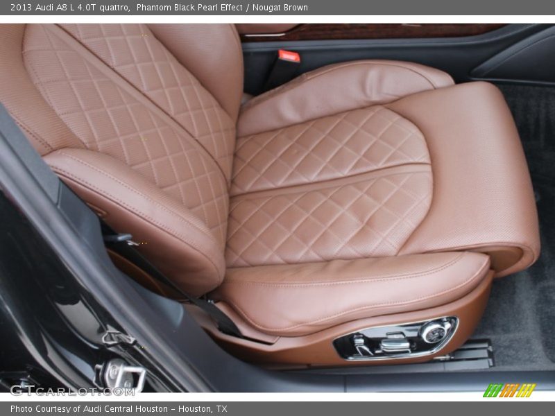 Phantom Black Pearl Effect / Nougat Brown 2013 Audi A8 L 4.0T quattro