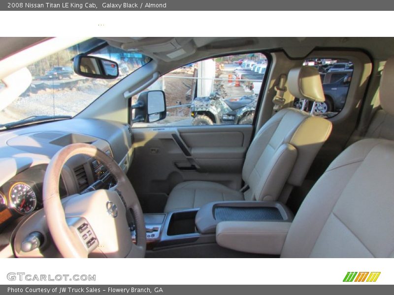 Galaxy Black / Almond 2008 Nissan Titan LE King Cab