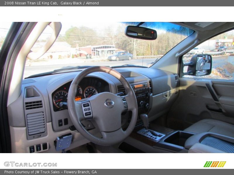 Galaxy Black / Almond 2008 Nissan Titan LE King Cab