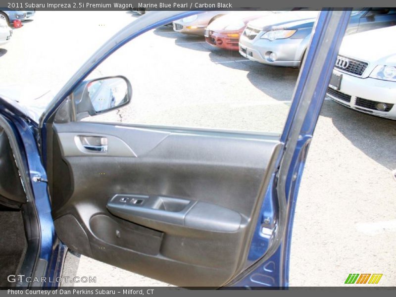 Marine Blue Pearl / Carbon Black 2011 Subaru Impreza 2.5i Premium Wagon