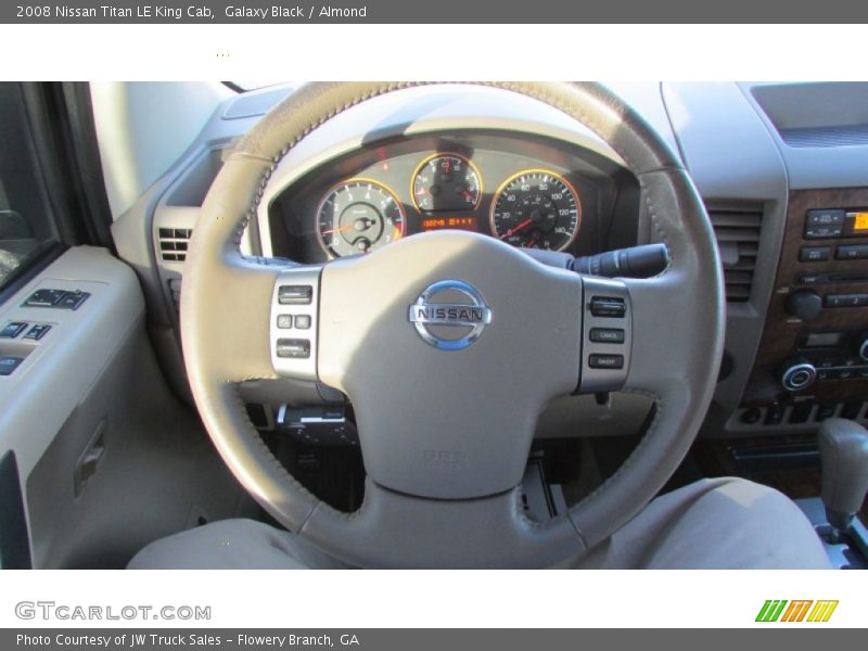 Galaxy Black / Almond 2008 Nissan Titan LE King Cab