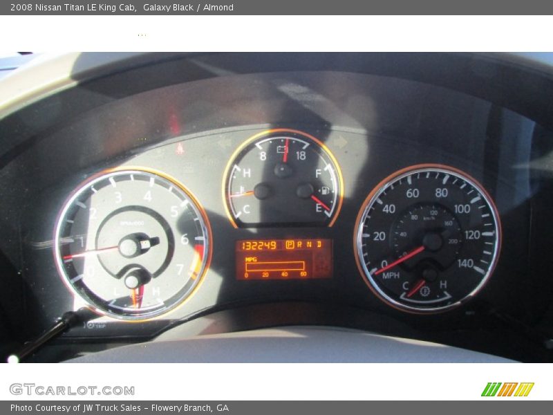 Galaxy Black / Almond 2008 Nissan Titan LE King Cab