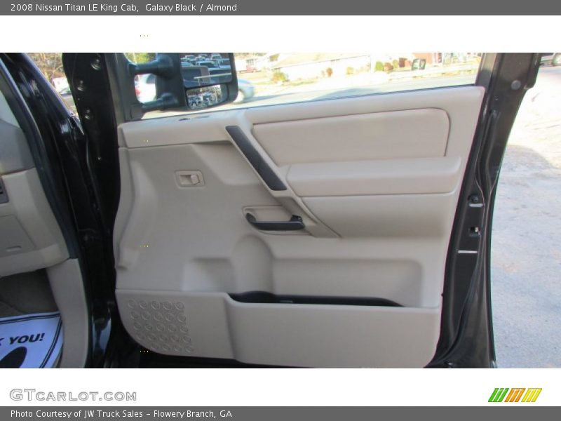 Galaxy Black / Almond 2008 Nissan Titan LE King Cab