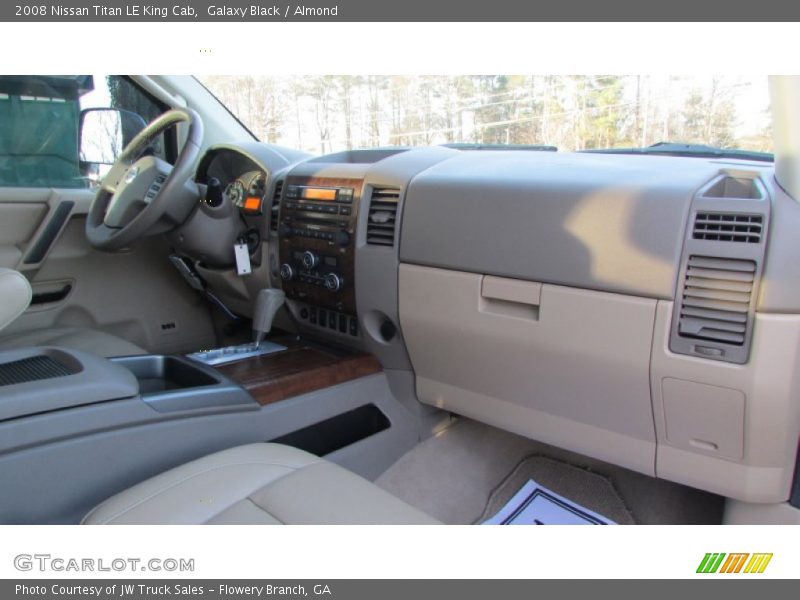 Galaxy Black / Almond 2008 Nissan Titan LE King Cab
