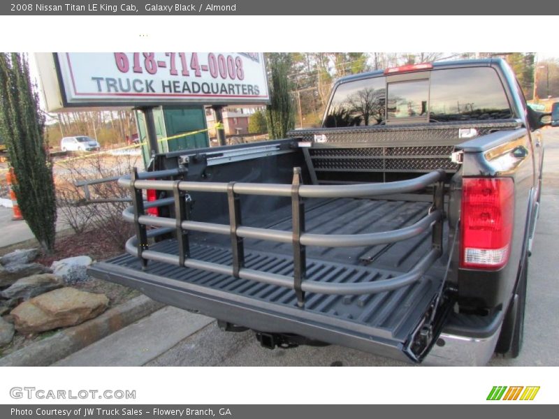 Galaxy Black / Almond 2008 Nissan Titan LE King Cab