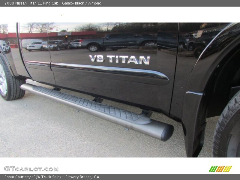 Galaxy Black / Almond 2008 Nissan Titan LE King Cab