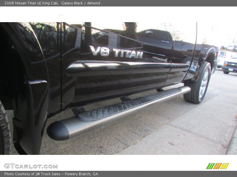 Galaxy Black / Almond 2008 Nissan Titan LE King Cab