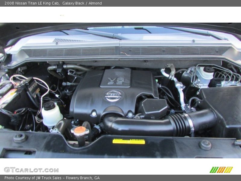 Galaxy Black / Almond 2008 Nissan Titan LE King Cab