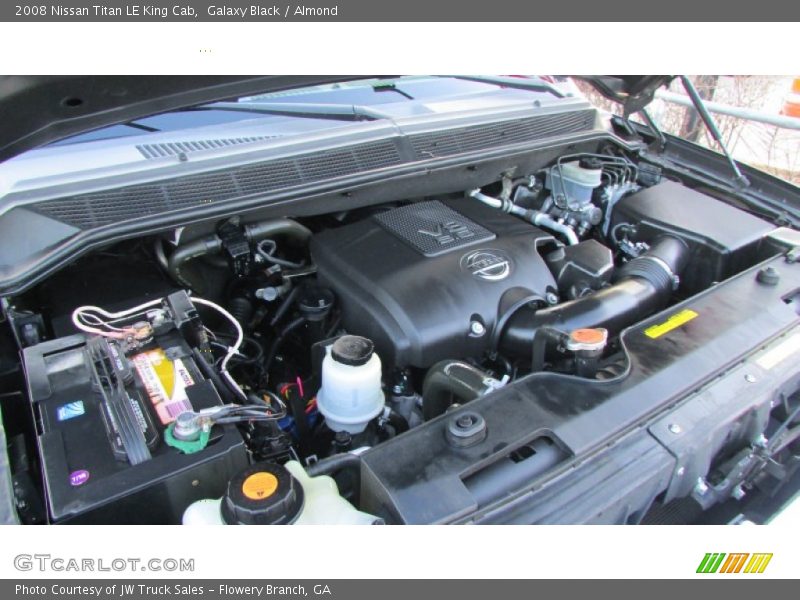 Galaxy Black / Almond 2008 Nissan Titan LE King Cab