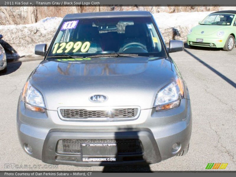 Titanium Gray / Black Soul Logo Cloth 2011 Kia Soul +