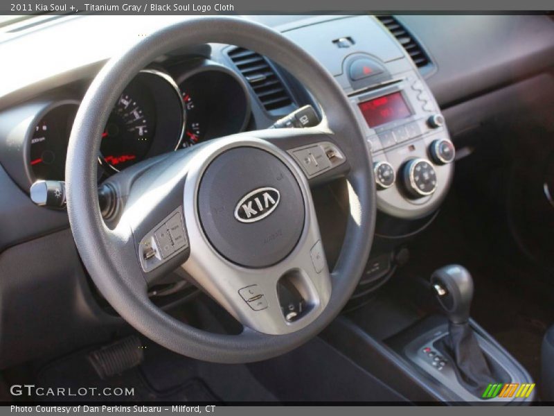 Titanium Gray / Black Soul Logo Cloth 2011 Kia Soul +