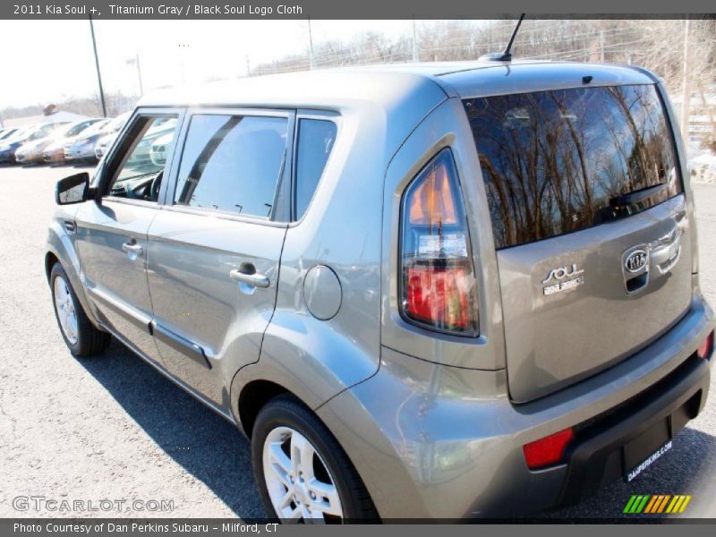 Titanium Gray / Black Soul Logo Cloth 2011 Kia Soul +