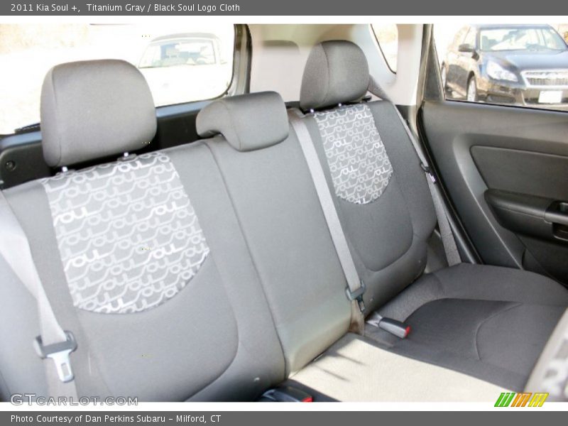 Titanium Gray / Black Soul Logo Cloth 2011 Kia Soul +