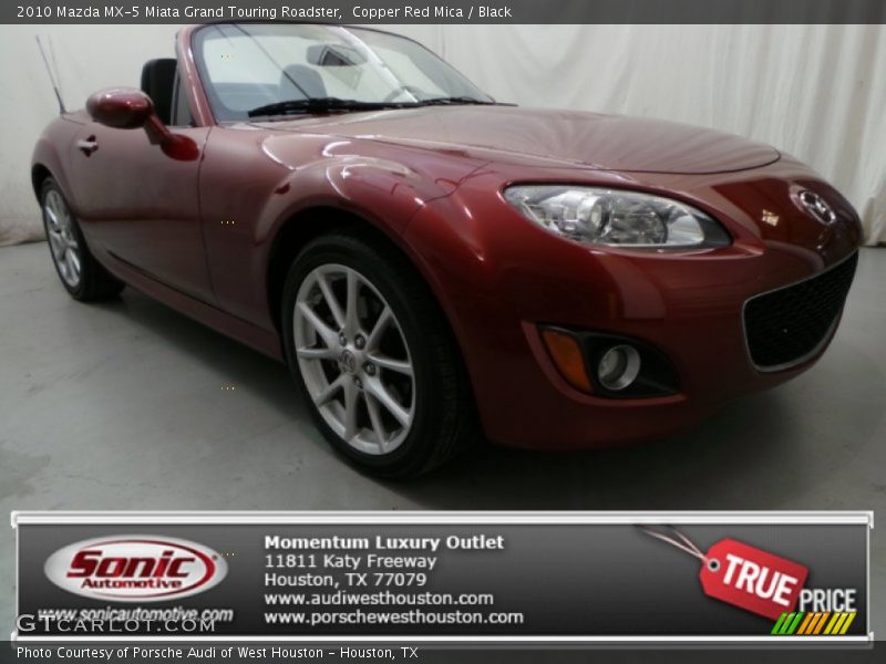 Copper Red Mica / Black 2010 Mazda MX-5 Miata Grand Touring Roadster