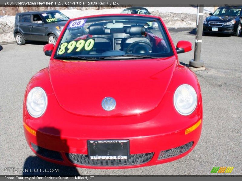 Salsa Red / Black 2006 Volkswagen New Beetle 2.5 Convertible