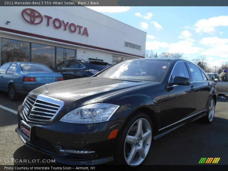 Black / Black 2011 Mercedes-Benz S 550 4Matic Sedan