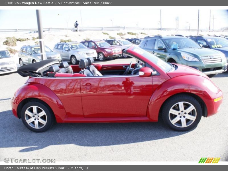 Salsa Red / Black 2006 Volkswagen New Beetle 2.5 Convertible