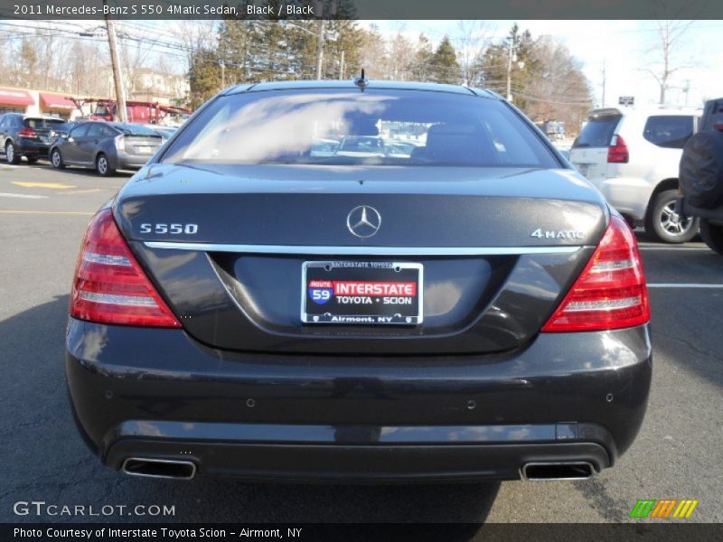 Black / Black 2011 Mercedes-Benz S 550 4Matic Sedan