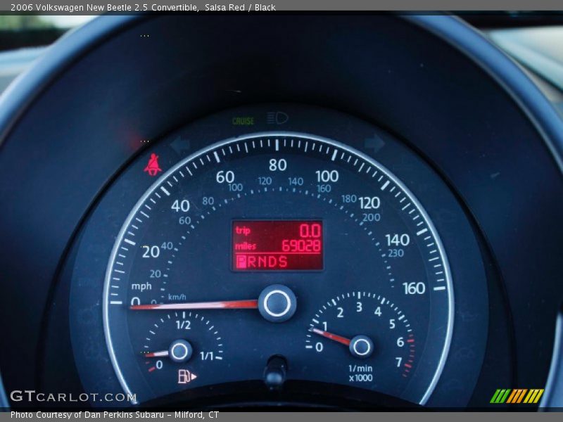 Salsa Red / Black 2006 Volkswagen New Beetle 2.5 Convertible
