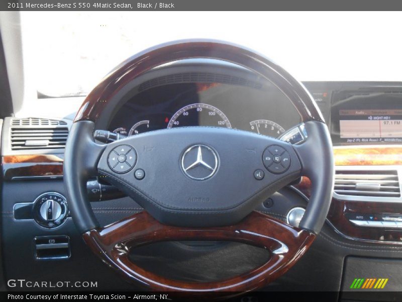 Black / Black 2011 Mercedes-Benz S 550 4Matic Sedan