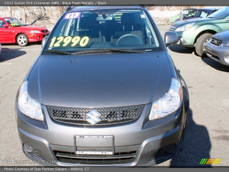 Black Pearl Metallic / Black 2011 Suzuki SX4 Crossover AWD