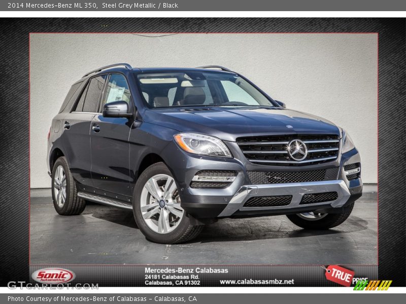 Steel Grey Metallic / Black 2014 Mercedes-Benz ML 350