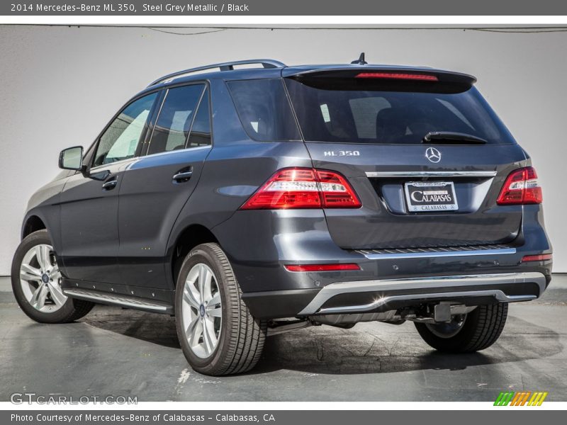 Steel Grey Metallic / Black 2014 Mercedes-Benz ML 350