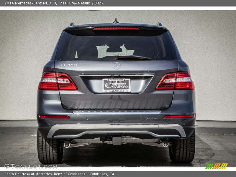 Steel Grey Metallic / Black 2014 Mercedes-Benz ML 350