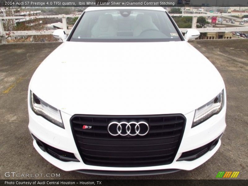 Ibis White / Lunar Silver w/Diamond Contrast Stitching 2014 Audi S7 Prestige 4.0 TFSI quattro