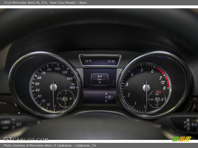 Steel Grey Metallic / Black 2014 Mercedes-Benz ML 350