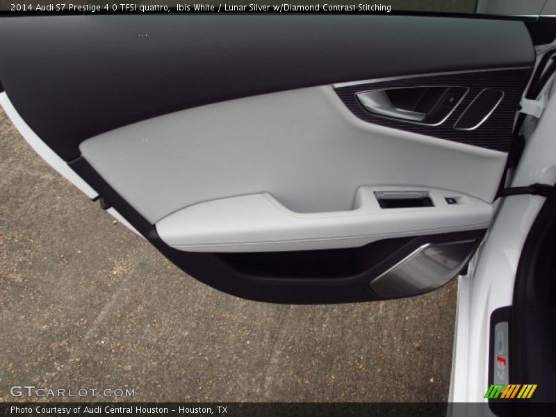 Ibis White / Lunar Silver w/Diamond Contrast Stitching 2014 Audi S7 Prestige 4.0 TFSI quattro
