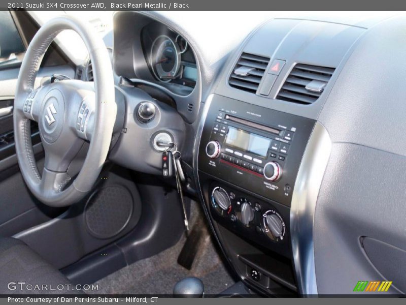 Black Pearl Metallic / Black 2011 Suzuki SX4 Crossover AWD