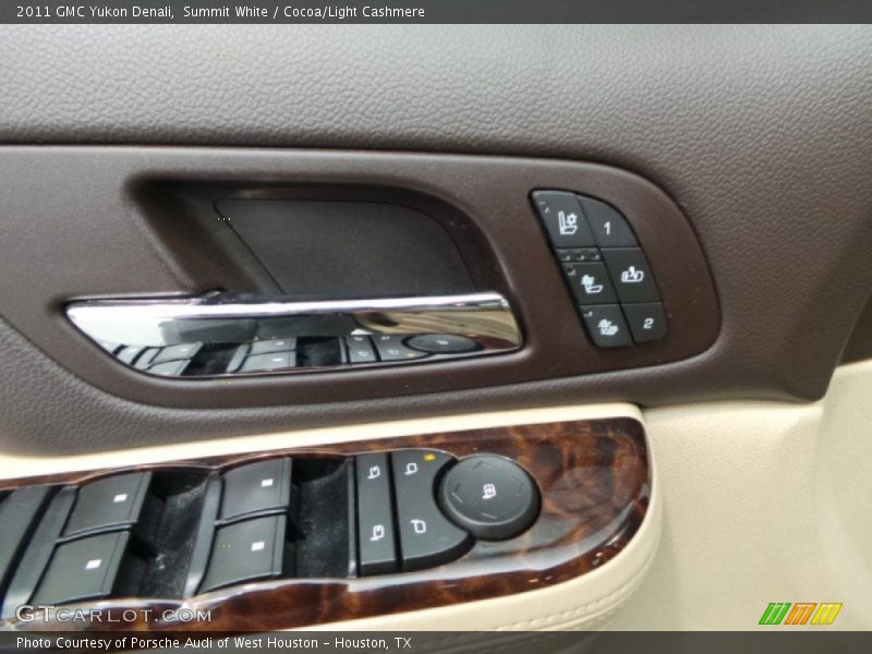 Summit White / Cocoa/Light Cashmere 2011 GMC Yukon Denali