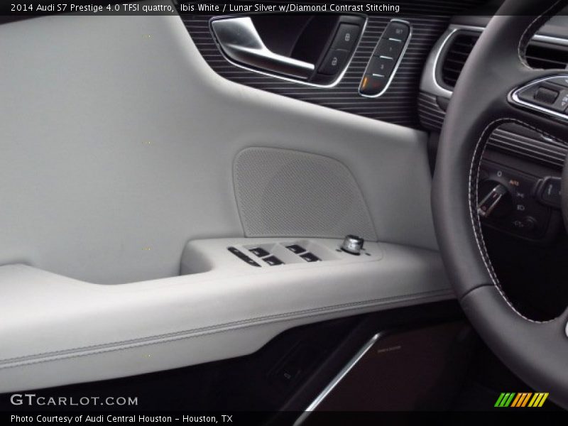 Ibis White / Lunar Silver w/Diamond Contrast Stitching 2014 Audi S7 Prestige 4.0 TFSI quattro