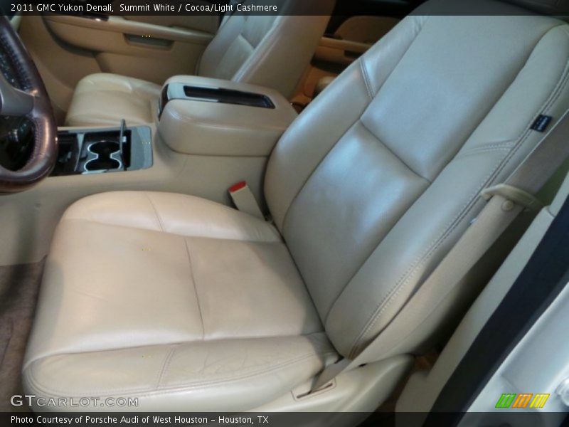Summit White / Cocoa/Light Cashmere 2011 GMC Yukon Denali