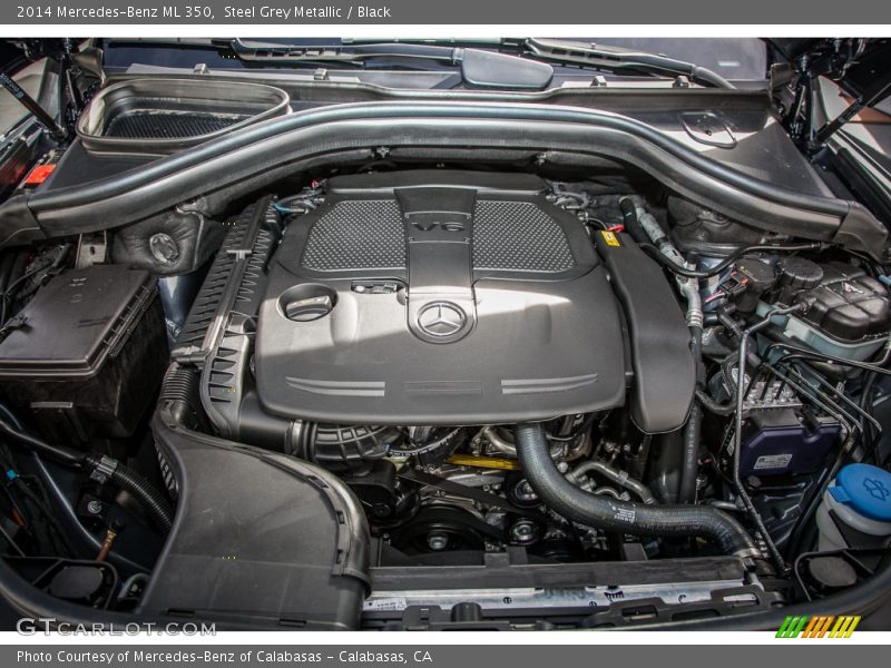 Steel Grey Metallic / Black 2014 Mercedes-Benz ML 350