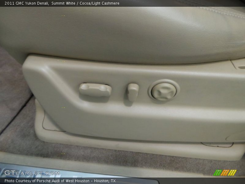 Summit White / Cocoa/Light Cashmere 2011 GMC Yukon Denali
