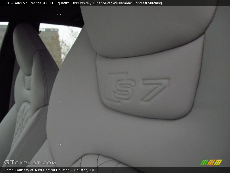 Ibis White / Lunar Silver w/Diamond Contrast Stitching 2014 Audi S7 Prestige 4.0 TFSI quattro