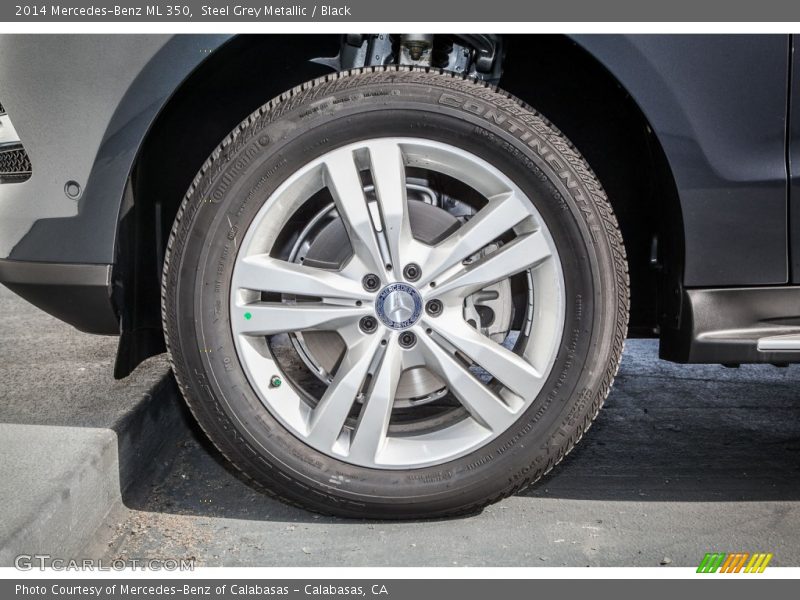 Steel Grey Metallic / Black 2014 Mercedes-Benz ML 350