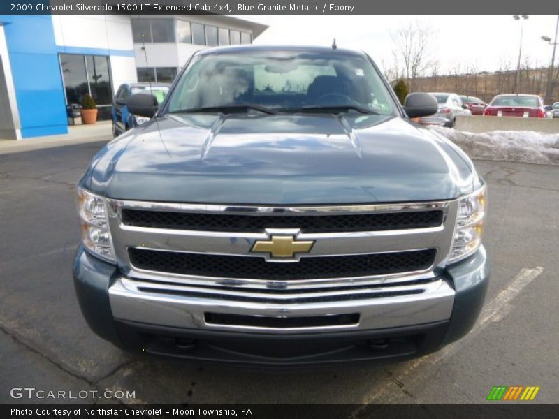 Blue Granite Metallic / Ebony 2009 Chevrolet Silverado 1500 LT Extended Cab 4x4