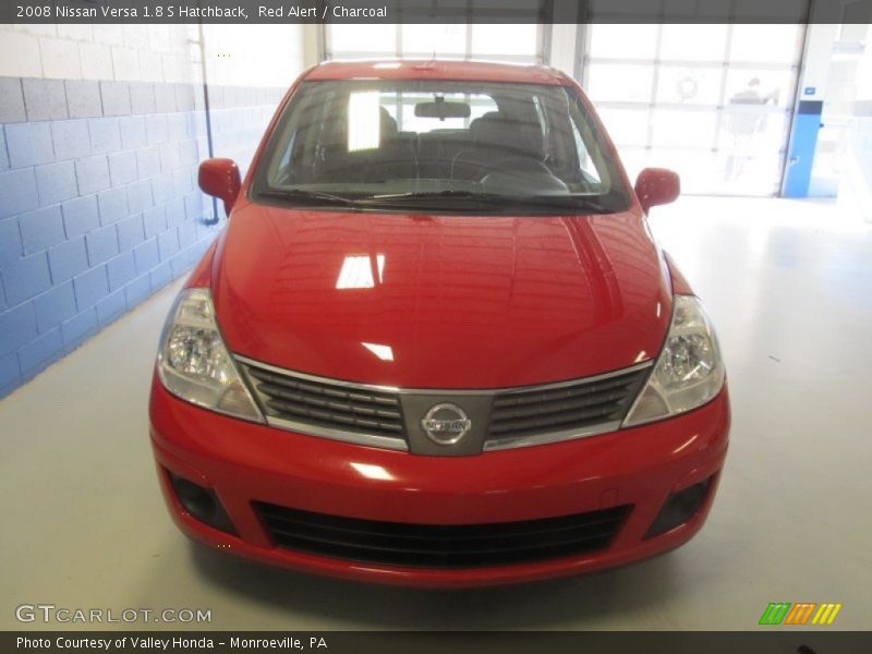 Red Alert / Charcoal 2008 Nissan Versa 1.8 S Hatchback