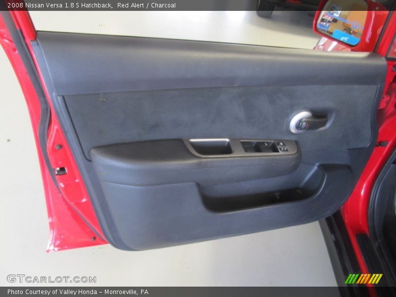 Red Alert / Charcoal 2008 Nissan Versa 1.8 S Hatchback