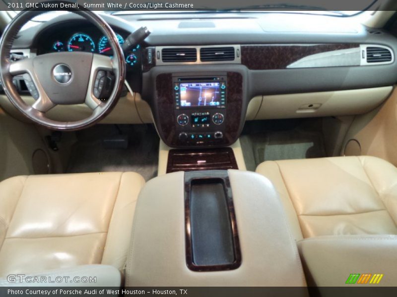 Summit White / Cocoa/Light Cashmere 2011 GMC Yukon Denali