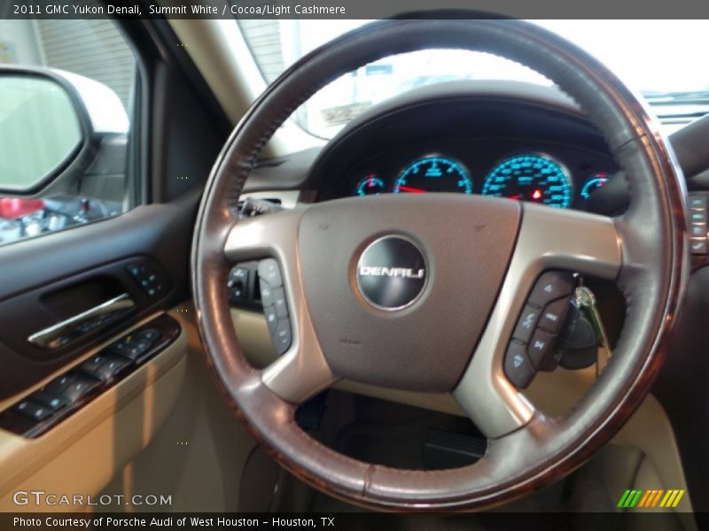 Summit White / Cocoa/Light Cashmere 2011 GMC Yukon Denali