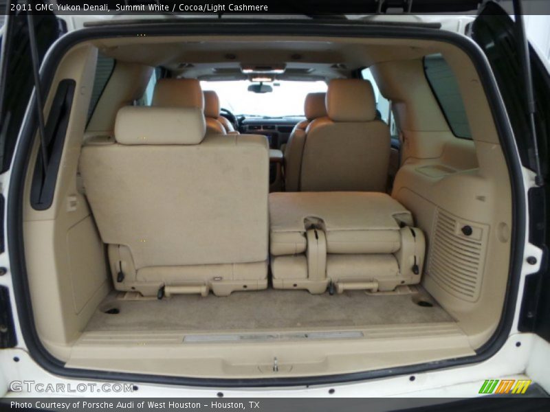 Summit White / Cocoa/Light Cashmere 2011 GMC Yukon Denali